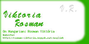 viktoria rosman business card